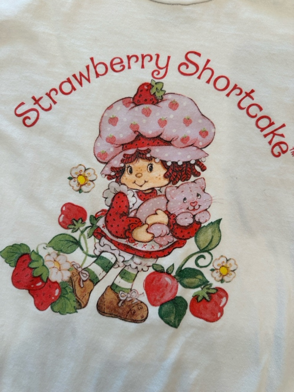 Strawberry Shortcake Graphic Tee in White - Picture 3 of 5